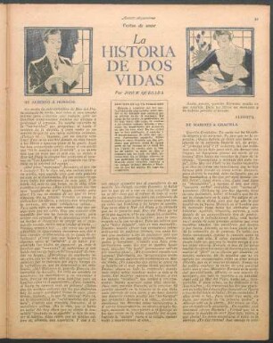 La historia de dos vidas : Cartas de amor