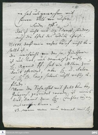 Brief von August Hermann Francke an Heinrich Julius Elers.