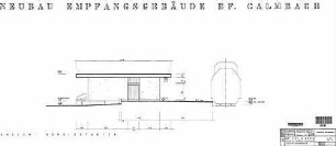 Calmbach: Neubau EG - Ansicht Nord-Ostseite Empfangsgeb.