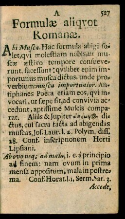 Formulae aliquot Romanae