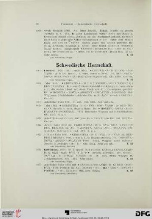 Schwedische Herrschaft (Nr. 4067-4103)