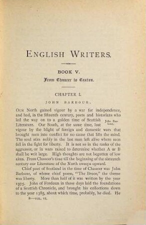 English writers : an attempt towards a history of English literature, 6