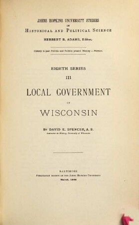 Local Government in Wisconsin