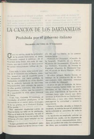 La Canción de los Dardanelos