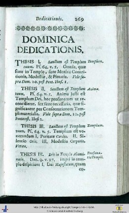 Dominica Dedicationis.