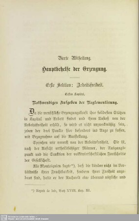 Vierte Abtheilung. Hauptbehelfe der Erzeugung