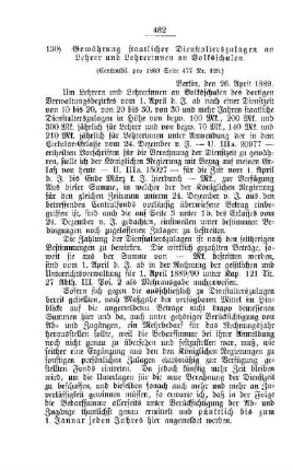 Gewährung staatlicher Dienstalterszulagen an Lehrer und Lehrerinnen an Volksschulen : [V. Volksschulen]