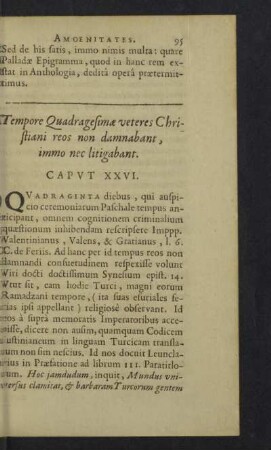 Caput XXVI. - XXXV.