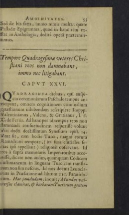 Caput XXVI. - XXXV.