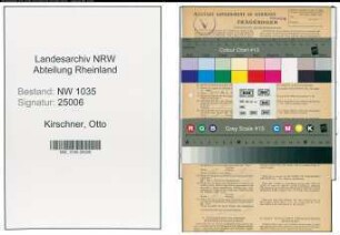 Entnazifizierung Otto Kirschner , geb. 07.11.1902 (Bergmann)