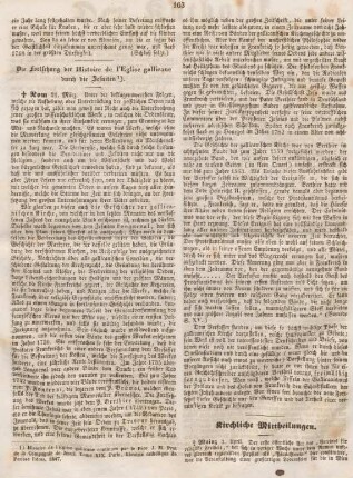 163-164 Kirchliche Mittheilungen