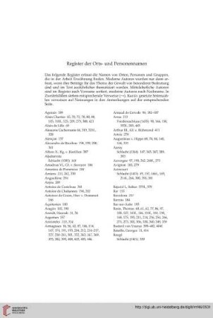 Register der Orts- und Personennamen