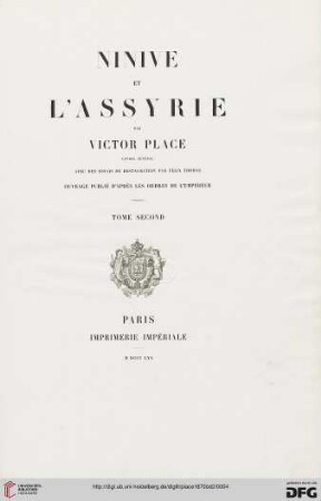 Band 2: Ninive et l'Assyrie