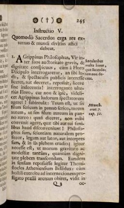 245-246, Instructio V