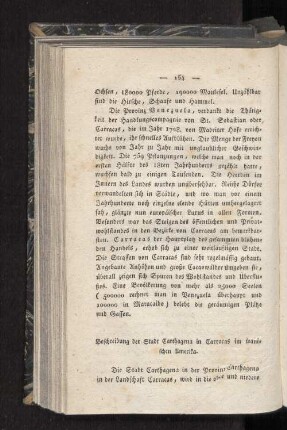 Bschreibung der Stadt Carthagena in Carracas im spanischen Amerika.