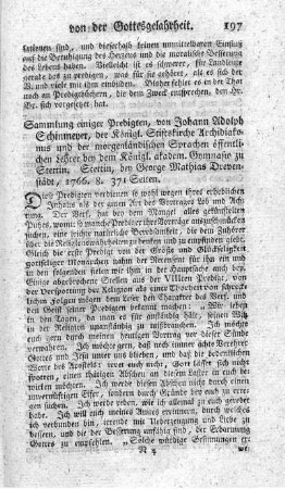 Sammlung einiger Reden.