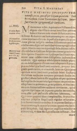 Vita S. Maximini Episcopi Treverensis ...