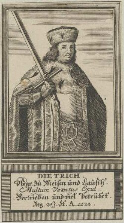 Bildnis von Dietrich, Fürst der Sachsen