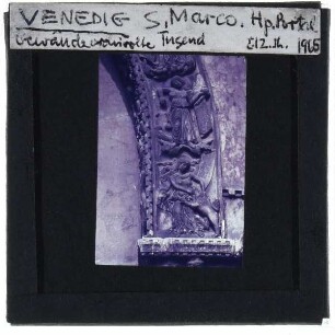 Venedig, Markusdom : Detailansicht Hauptportal