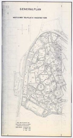 Zoologischer Garten mit Volkserholungspark am Fatihwald, Istanbul: Lageplan: Westlicher Teilplan 1:1000