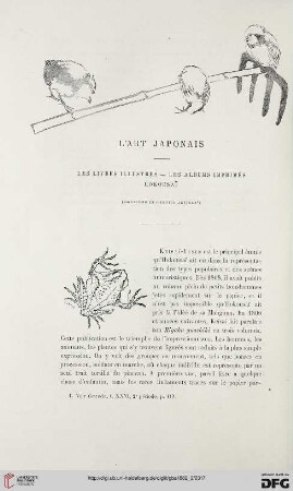 2. Pér. 26.1882: L' art japonais, 2 : les livrés illustrés - les albums imprimés - Hokousai͏̈