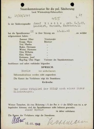 Riedle, Josef