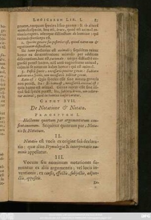 Caput XVII. De Notatione & Notato.