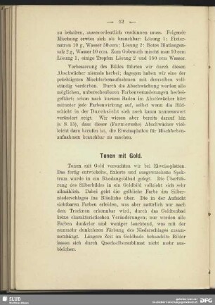 Tonen mit Gold