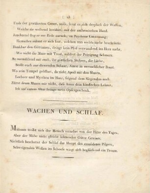 Wachen Und Schlaf