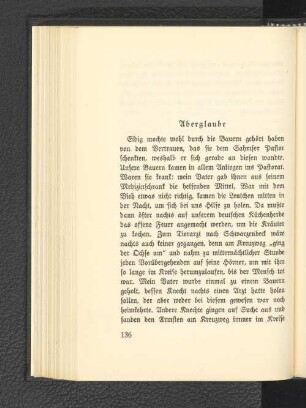 Aberglaube