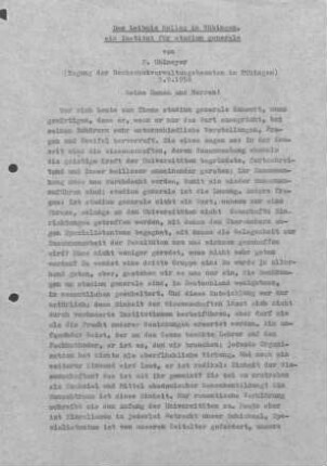 Das Leibniz Kolleg in Tübingen. Ein Institut für studium generale