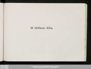 III. Mittlerer Atlas