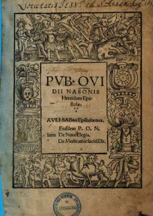 Pvb. Ovidii Nasonis Heroidum Epistolae