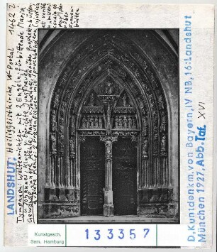 Landshut: Heiliggeistkirche, Westportal