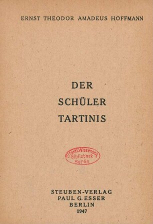 Der Schüler Tartinis