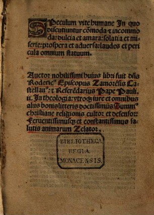 Speculum vitae humanae