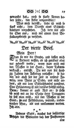 Der vierte Brief - Mein Herr !