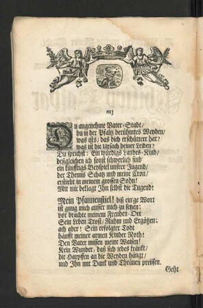 [Da Weyden, meine Vater-Stadt ...]