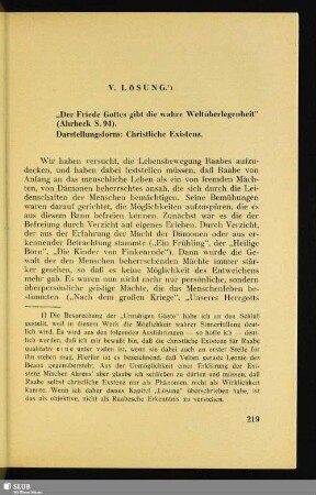 V. Lösung