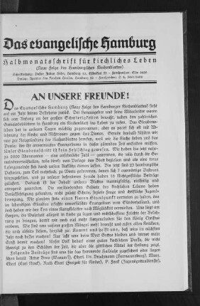 An unsere Freunde!