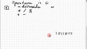 02.02.1 Operatoren in C