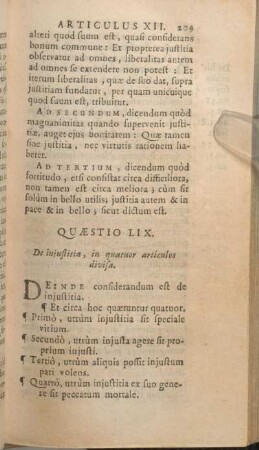 Quaestio LIX. De injustitia, in quatuor articulos divisa.
