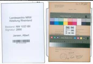 Entnazifizierung Albert Jansen , geb. 27.10.1903 (Kaufmann)