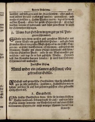 Zwölffter Absatz. Mittel wider ein zusamen gesessenes/ oder gedrucktes Geblüt