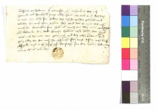 Fehdebrief des Horneck von Hornberg an Graf Kraft von Hohenlohe.