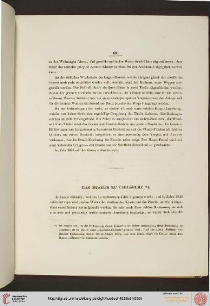 Das Museum zu Carlsruhe
