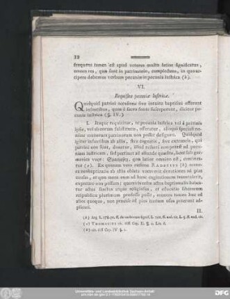 VI. Requisita pecunia lustricae.