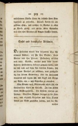 Sechs und dreyßigster Abschnitt. - Zwey und vierzigster Abschnitt.
