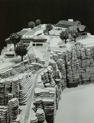 Rathen, Bergrestaurant Bastei, Modell, 1980