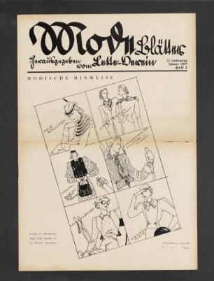 Modeblätter. Jahrgang 11 (1937) 1-12